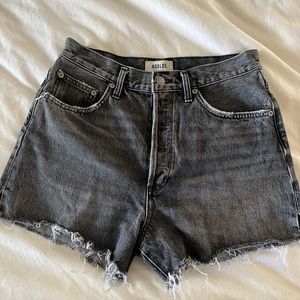 Agolde Los Angeles Denim Black Shorts